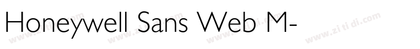 Honeywell Sans Web M字体转换